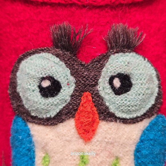 NIB Haflinger Wool Slippers Mr. & Mrs Owl Olivia Slippers 36 PRICE FIRM Bird - Picture 8 of 13